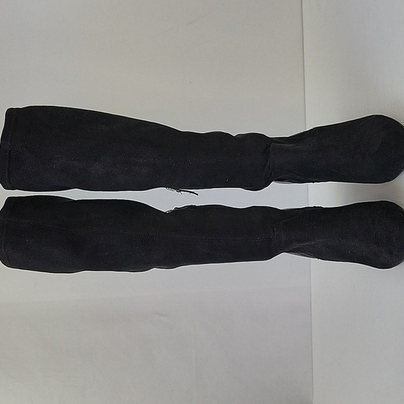 Franco Sarto Stampeed Over Knee Boots Black Size 9.5 - Picture 6 of 16